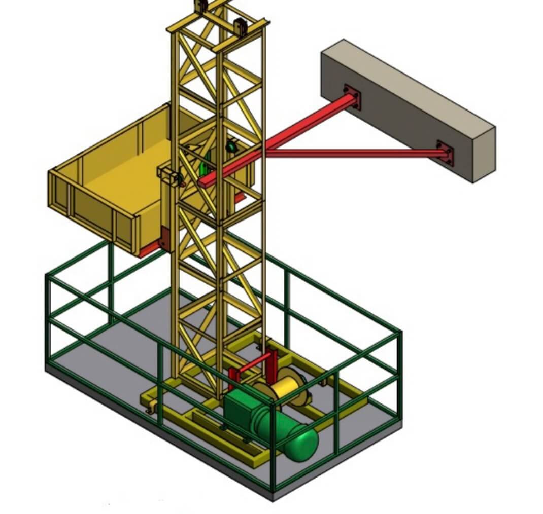 Vận thăng nâng hàng 4 Vận thăng nâng hàng 4