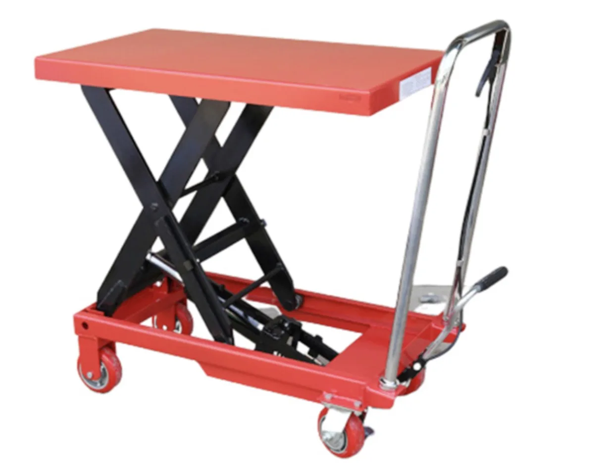 Bàn nâng thủy lực sử dụng kích thủy lực cơ