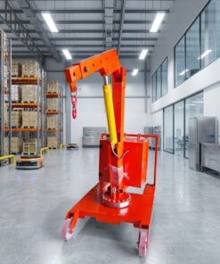 Cần cẩu di động 200kg giúp tạo đối trọng vững chắc khi nâng hàng