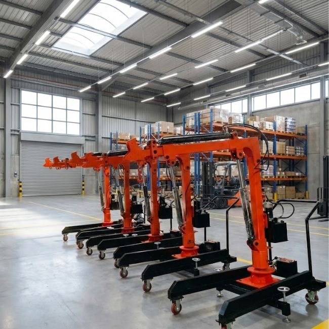 Cần cẩu mini di động 500kg có khả năng vươn cần tốt