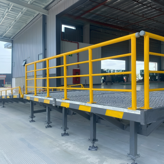 Checkered Plate Surface Forklift Ramp Checkered Plate Surface Forklift Ramp