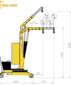 cẩu mini điện 200kg