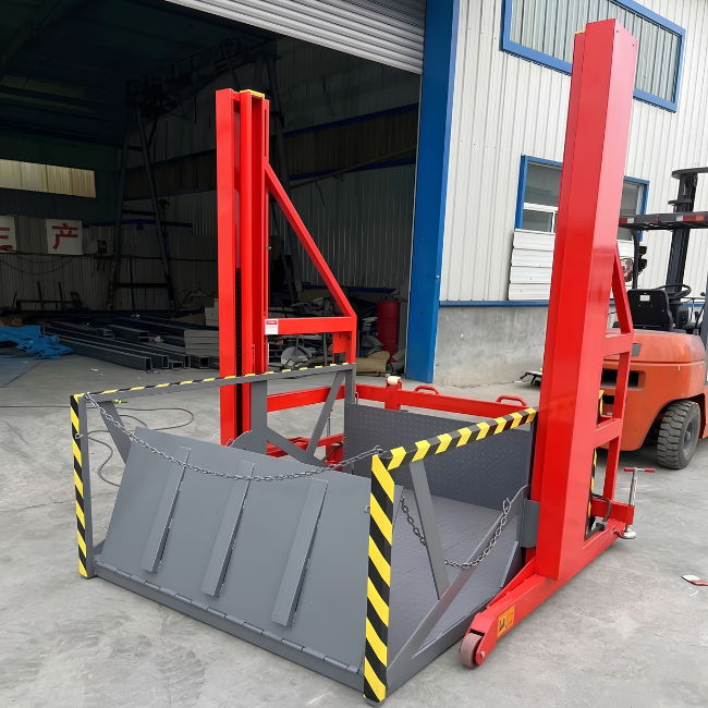 Mini Forklift Ramp – Wheeled Type with Hydraulic Lift 4 Mini Forklift Ramp – Wheeled Type with Hydraulic Lift 4