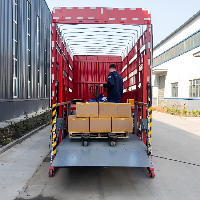 Mini Forklift Ramp – Wheeled Type with Hydraulic Lift 3 Mini Forklift Ramp – Wheeled Type with Hydraulic Lift 3