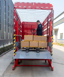 Mini Forklift Ramp – Wheeled Type with Hydraulic Lift 2