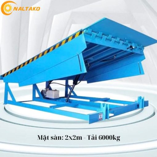 Dock Leveler mặt sàn 2x2m, tải trọng 6000kg