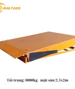 Dock Leveler tải trọng 8000kg, mặt sàn 2.5x2m