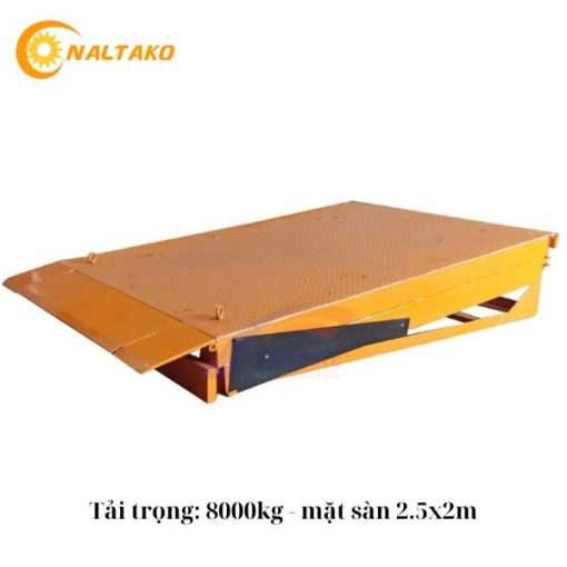 Dock Leveler tải trọng 8000kg, mặt sàn 2.5x2m