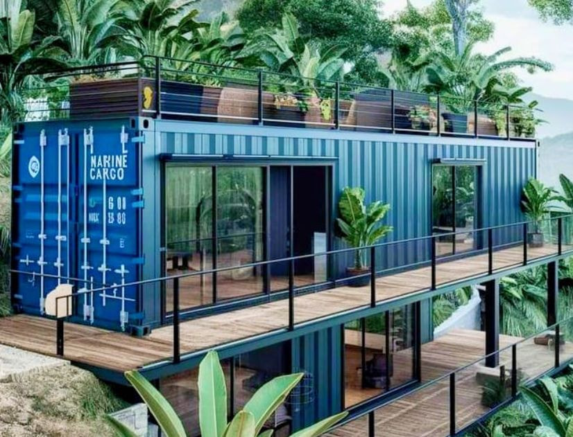 Nhà ghép container có kết cấu vững chắc, đảm bảo khả năng chịu lực 