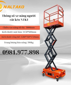 Xe nâng người mini