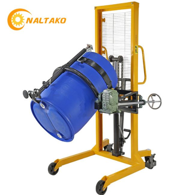 Xe nâng quay đổ phuy tay cao Xe nâng quay đổ phuy tay cao