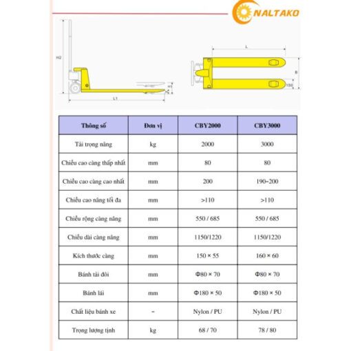 Xe Nâng Tay 3 Tấn 2