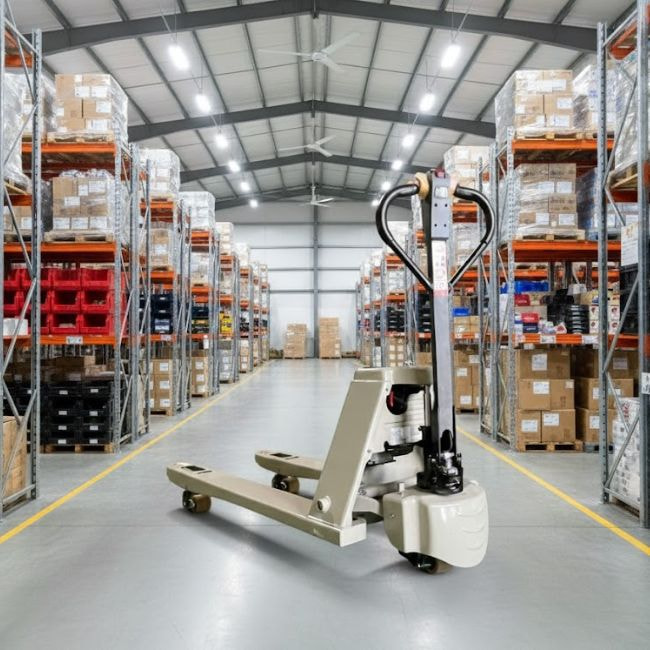 Xe nâng tay thấp điện 2 tấn là thiết bị nâng hiện đại, không gây tốn nhiều sức lực